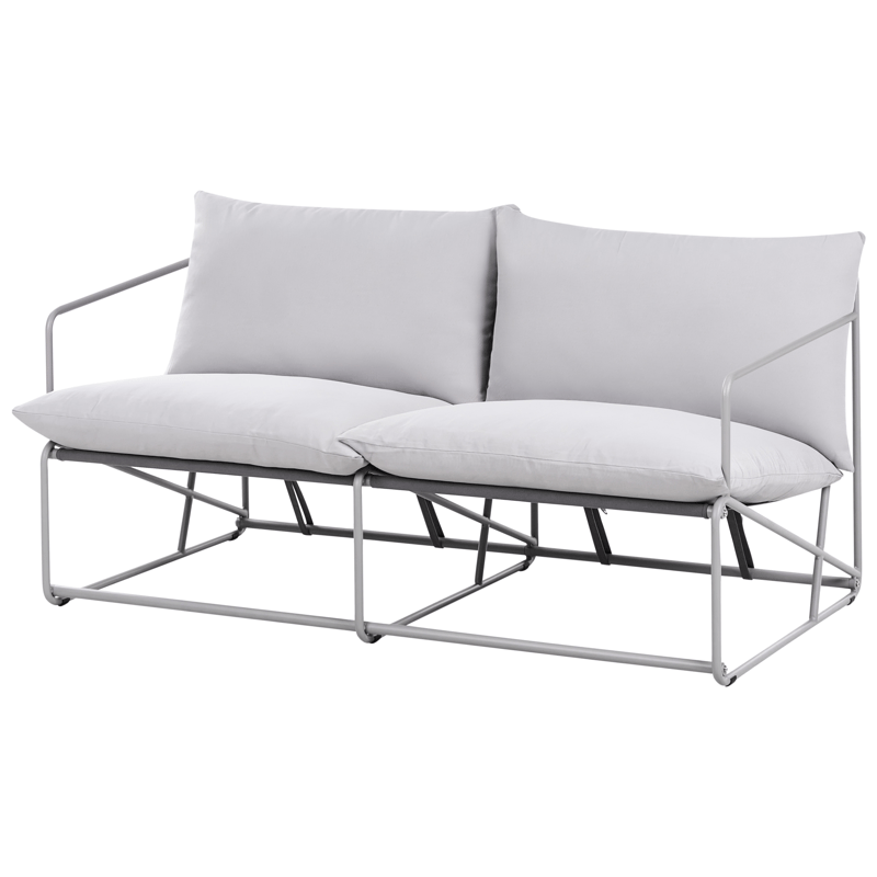 Sofa utendørs 2-seter Ponte - Grå - Hagemøbler - Utesofa
