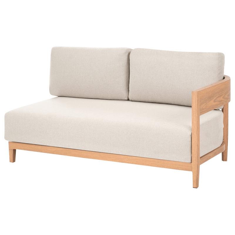 Sofa utendørs med bord 2-seter Sampieri - Brun/Beige - Hage - Utemiljø - Veranda & terrasse - Verandamøbler