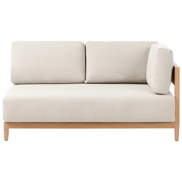 Sofa utendørs med bord 2-seter Sampieri - Brun/Beige - Hagemøbler - Loungemøbler - Sofagruppe utendørs
