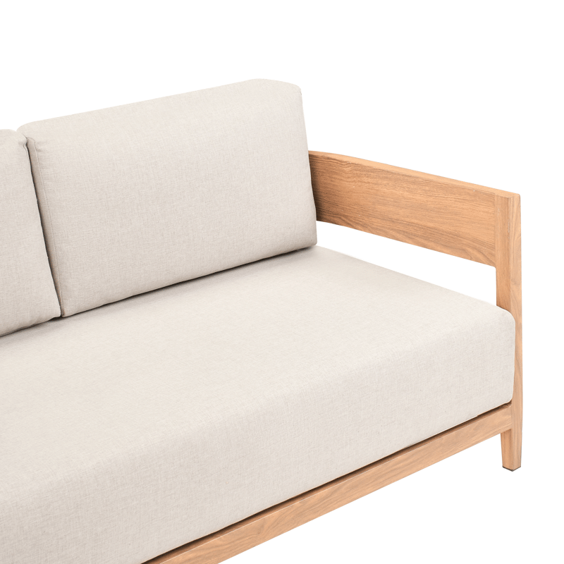 Sofa utendørs med bord 2-seter Sampieri - Brun/Beige - Hage - Utemiljø - Veranda & terrasse - Verandamøbler