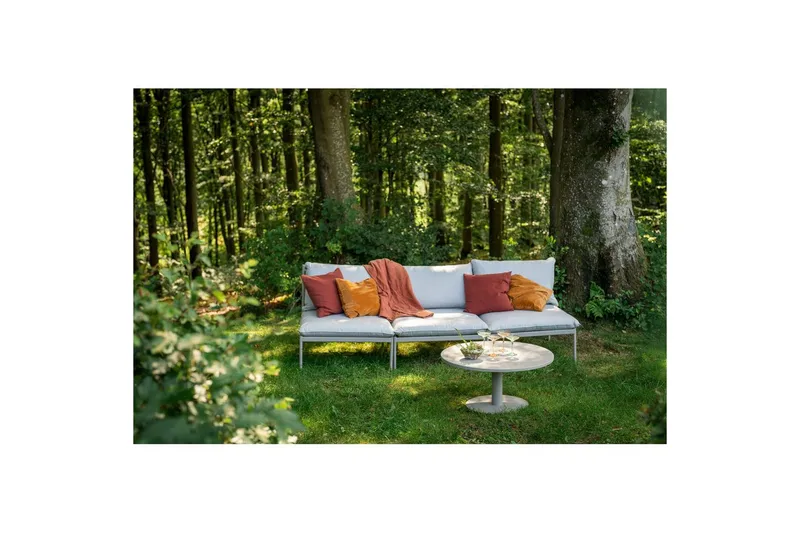 Sofabord Hillerstorp Näsby Ø80 cm Sand - Sand - Hagemøbler - Balkong - Balkongmøbler - Balkongbord