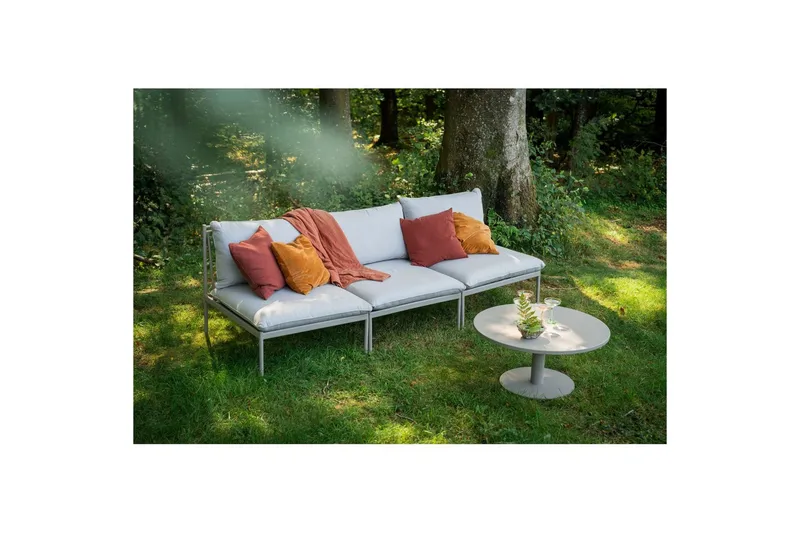 Sofabord Hillerstorp Näsby Ø80 cm Sand - Sand - Hagemøbler - Balkong - Balkongmøbler - Balkongbord