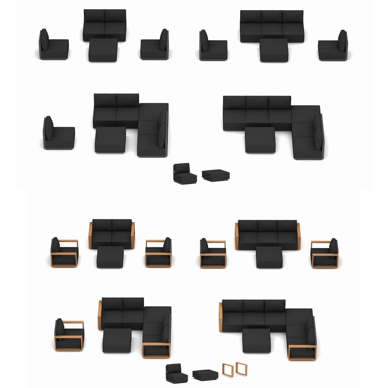 Sofabord HOME4YOU Fuller 83x83x42 cm - Grå - Hagemøbler - Balkong - Balkongmøbler - Balkongbord