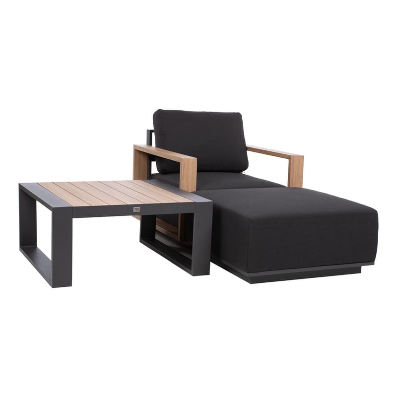 Sofabord HOME4YOU Fuller 83x83x42 cm - Grå - Hagemøbler - Balkong - Balkongmøbler - Balkongbord