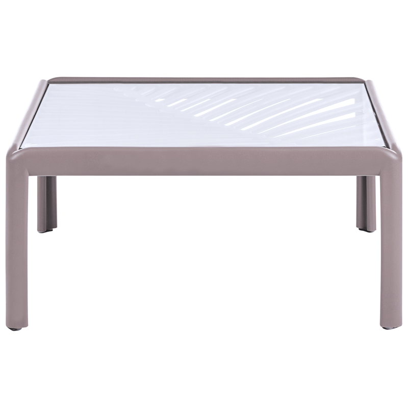 Sofabord utendørs Ferretti 69 cm - Grå/Beige - Hagemøbler - Balkong - Balkongmøbler - Balkongbord