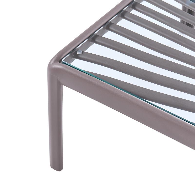 Sofabord utendørs Ferretti 69 cm - Grå/Beige - Hagemøbler - Balkong - Balkongmøbler - Balkongbord