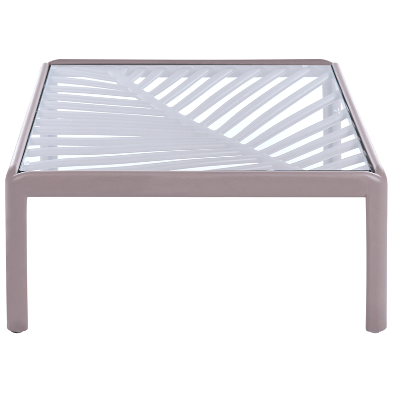 Sofabord utendørs Ferretti 69 cm - Grå/Beige - Hagemøbler - Balkong - Balkongmøbler - Balkongbord