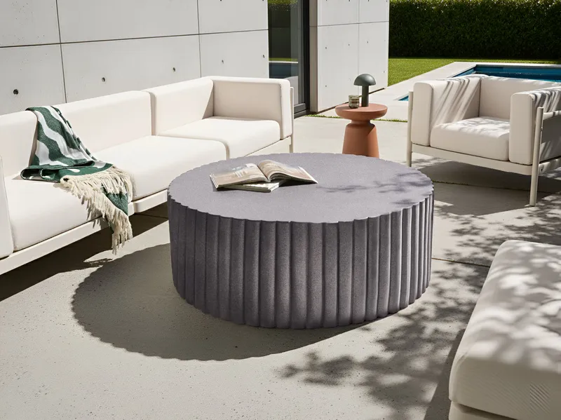 Sofabord utendørs Pozza 117 cm - Svart/gull - Hagemøbler - Balkong - Balkongmøbler - Balkongbord