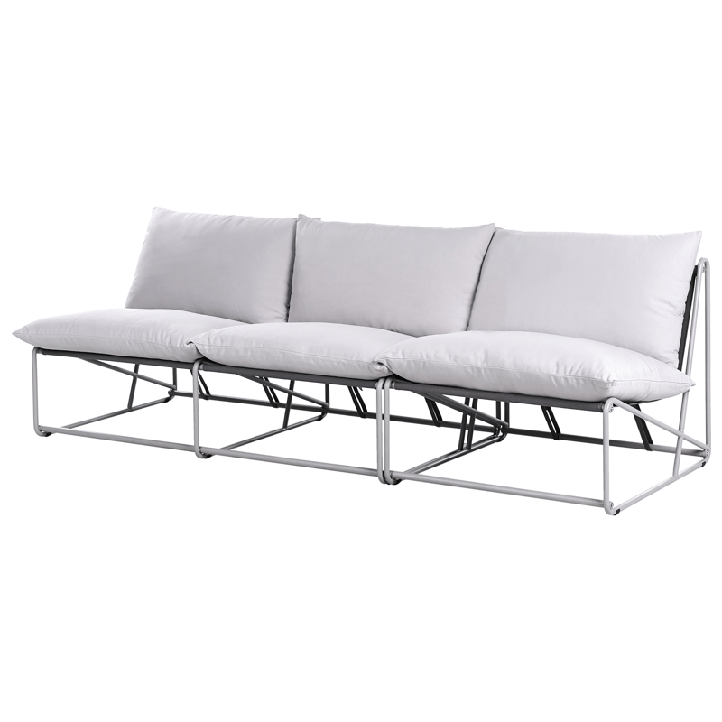 Sofagruppe utendørs 3-seter Pico - Grå - Hage - Utemiljø - Veranda & terrasse - Verandamøbler