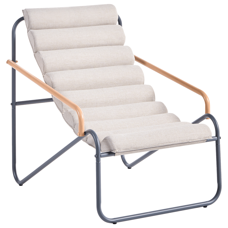 Sofagruppe utendørs med bord 2-seter Pasto - Grå/Beige - Hagemøbler - Balkong - Balkongmøbler - Balkonggrupper