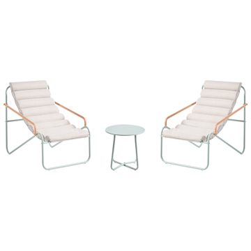 Sofagruppe utendørs med bord 2-seter Pasto - Grønn/Beige - Hagemøbler - Balkong - Balkongmøbler - Balkonggrupper