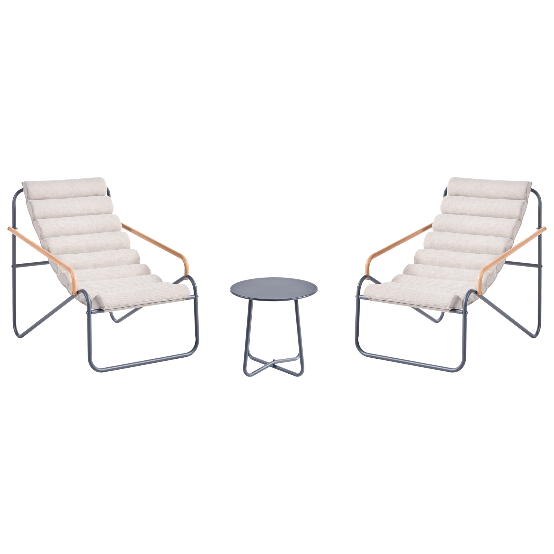 Sofagruppe utendørs med bord 2-seter Pasto - Grå/Beige