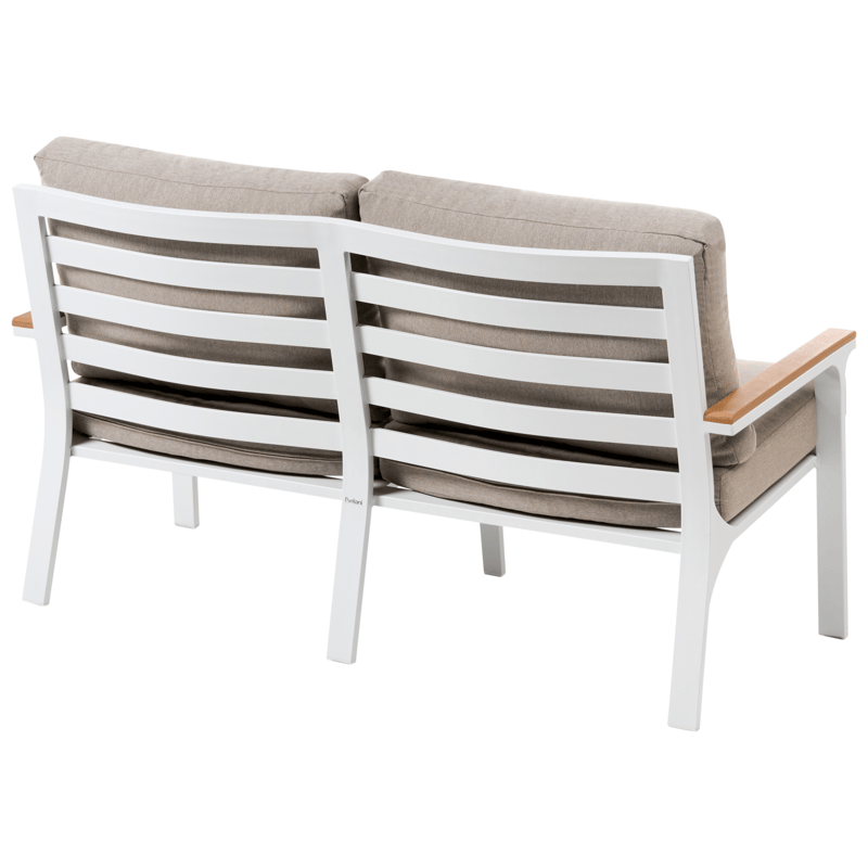 Sofagruppe utendørs med bord 4-seter Orero - Beige/Hvit/Brun - Hage - Utemiljø - Veranda & terrasse - Verandamøbler