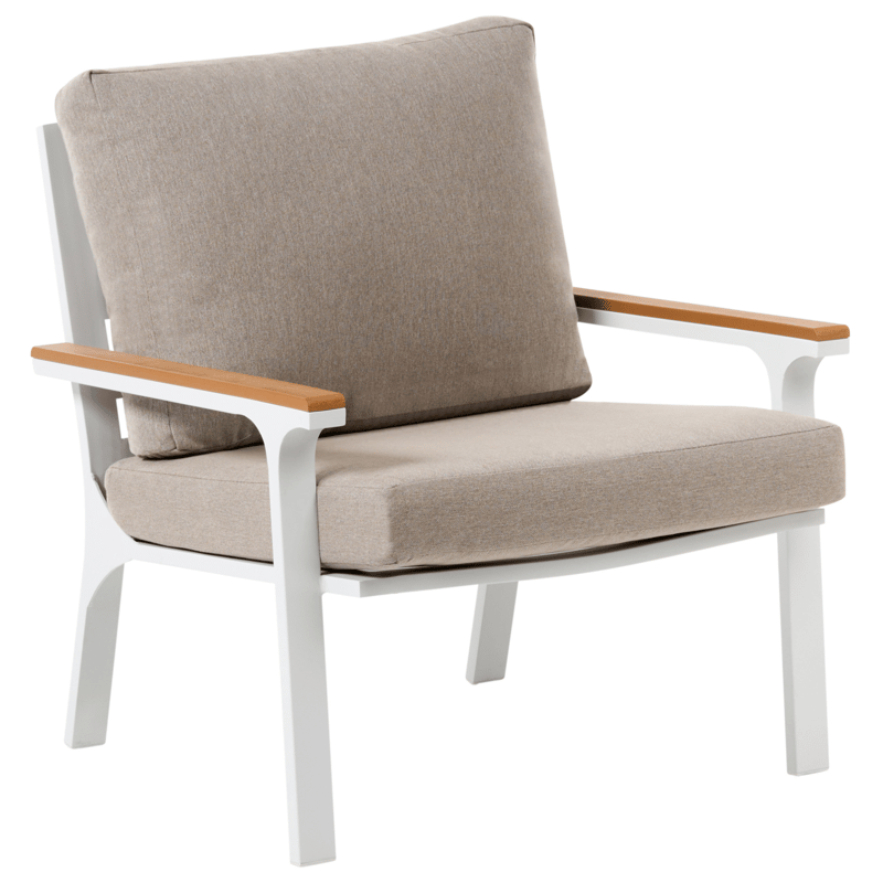 Sofagruppe utendørs med bord 4-seter Orero - Beige/Hvit/Brun - Hage - Utemiljø - Veranda & terrasse - Verandamøbler