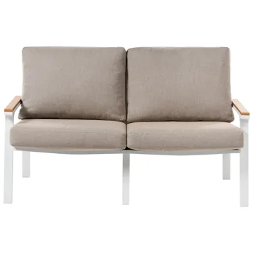 Sofagruppe utendørs med bord 4-seter Orero - Beige/Hvit/Brun - Hagemøbler - Loungemøbler - Sofagruppe utendørs