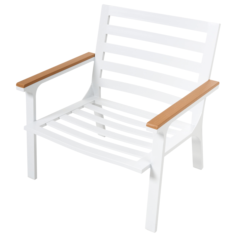 Sofagruppe utendørs med bord 4-seter Orero - Beige/Hvit/Brun - Hage - Utemiljø - Veranda & terrasse - Verandamøbler