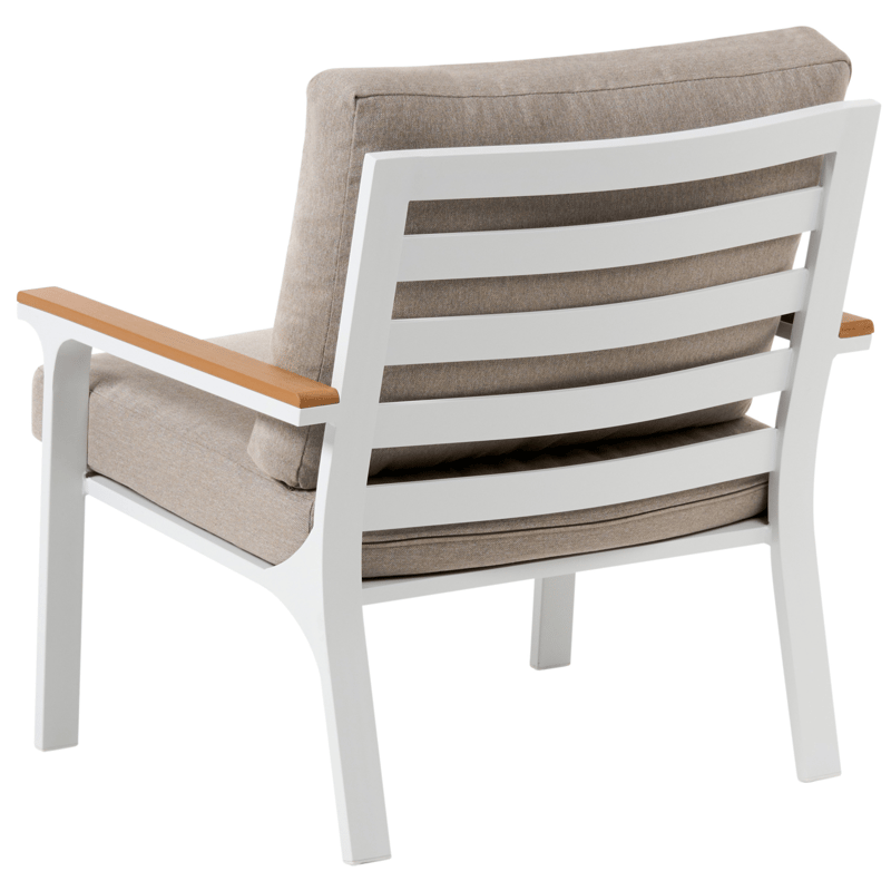 Sofagruppe utendørs med bord 4-seter Orero - Beige/Hvit/Brun - Hage - Utemiljø - Veranda & terrasse - Verandamøbler