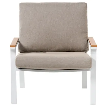 Sofagruppe utendørs med bord 4-seter Orero - Beige/Hvit/Brun - Hagemøbler - Loungemøbler - Sofagruppe utendørs