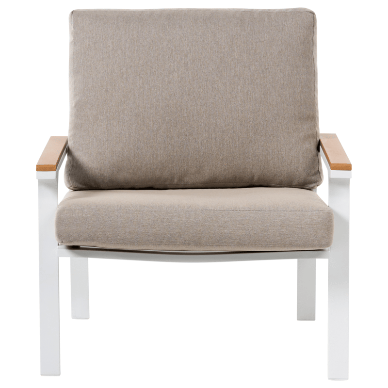 Sofagruppe utendørs med bord 4-seter Orero - Beige/Hvit/Brun - Hage - Utemiljø - Veranda & terrasse - Verandamøbler