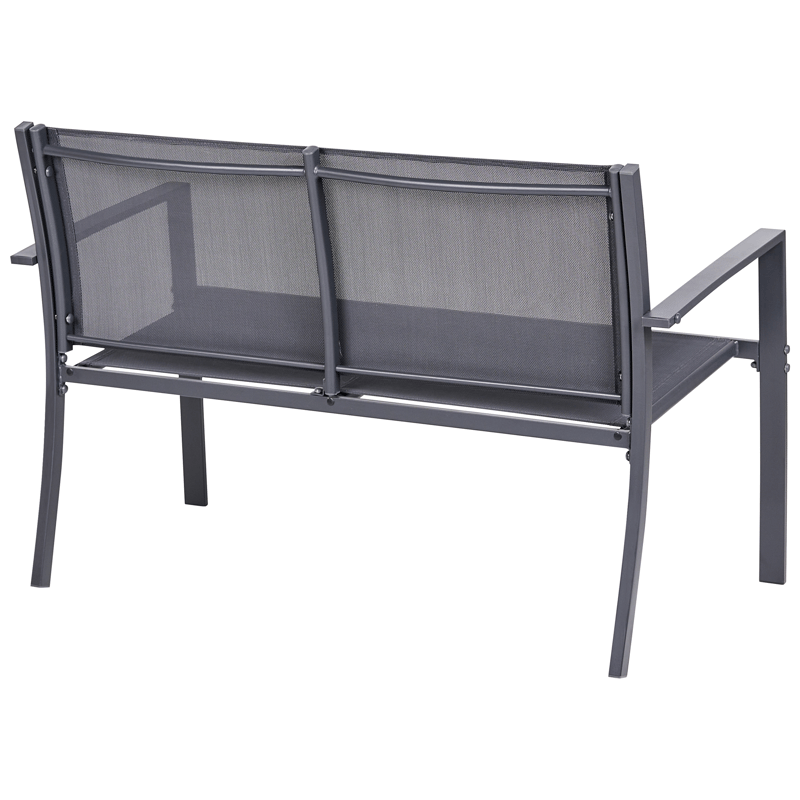 Sofagruppe utendørs med bord 4-seter Tavoleto - Mørkegrå - Hage - Utemiljø - Veranda & terrasse - Verandamøbler