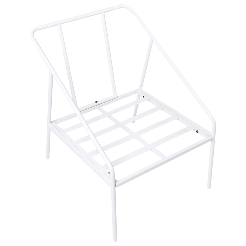 Sofagruppe utendørs med bord 4-seter Ustica - Hvit/Svart - Hage - Utemiljø - Veranda & terrasse - Verandamøbler