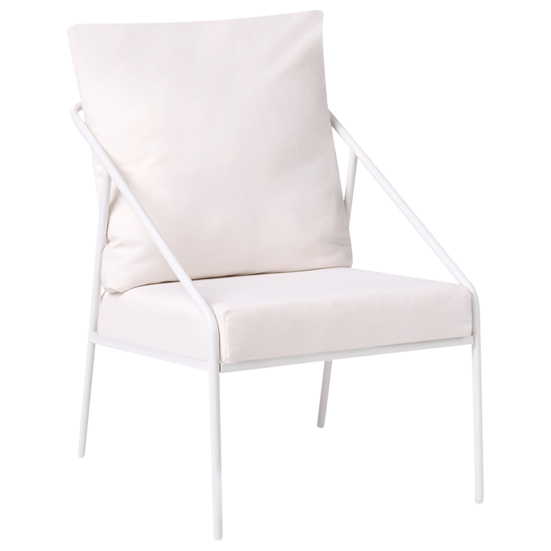 Sofagruppe utendørs med bord 4-seter Ustica - Hvit/Svart - Hage - Utemiljø - Veranda & terrasse - Verandamøbler