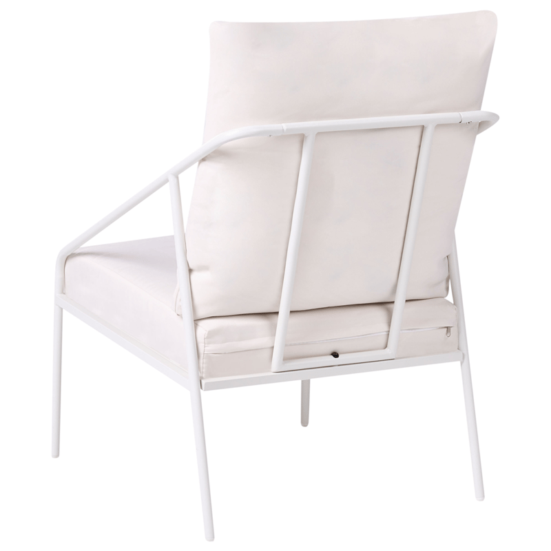 Sofagruppe utendørs med bord 4-seter Ustica - Hvit/Svart - Hage - Utemiljø - Veranda & terrasse - Verandamøbler