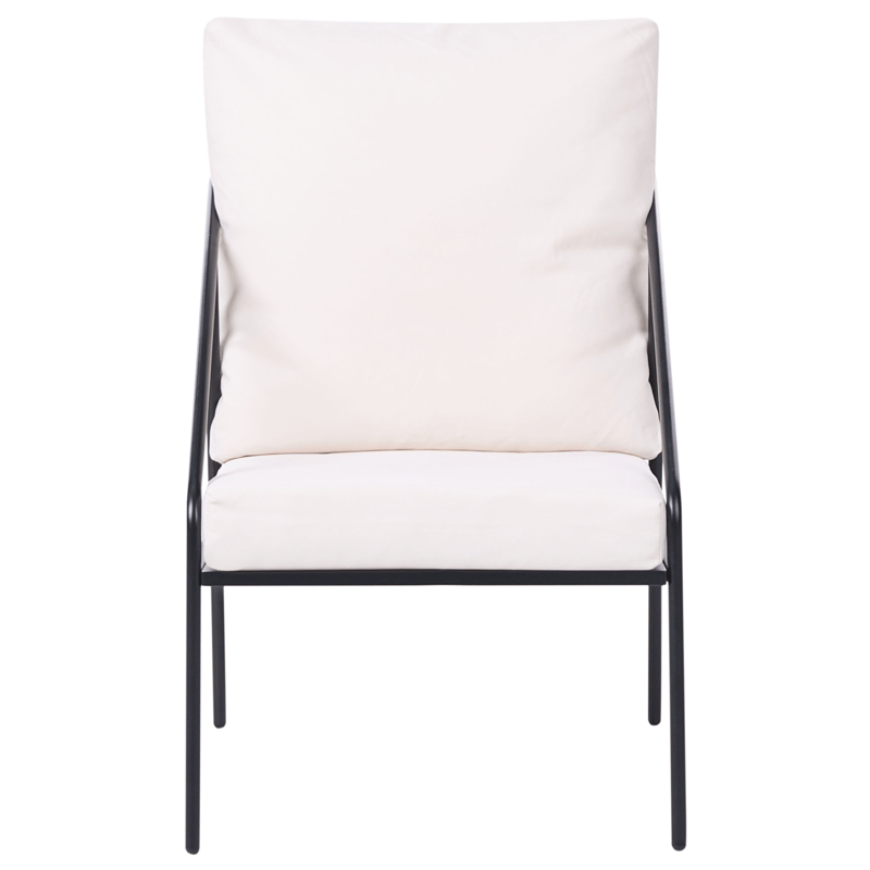 Sofagruppe utendørs med bord 4-seter Ustica - Svart/Hvit - Hage - Utemiljø - Veranda & terrasse - Verandamøbler