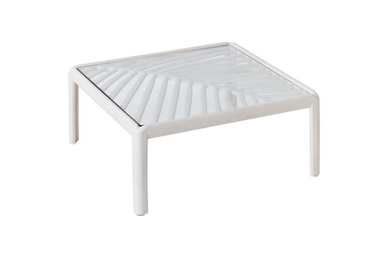 Soffbord Beliani Ferretti Beige - Hagemøbler - Balkong - Balkongmøbler - Balkongbord