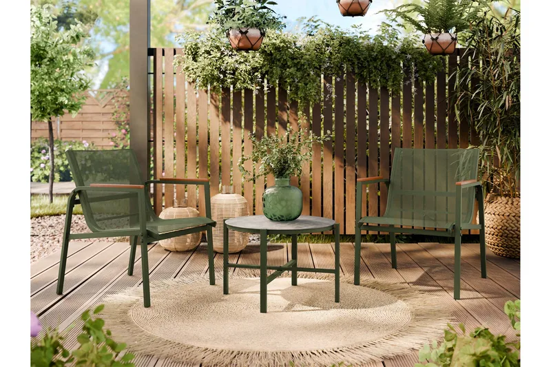 Southglen Cafesett Utendørs - Grön - Hagemøbler - Balkong - Balkongmøbler - Balkonggrupper