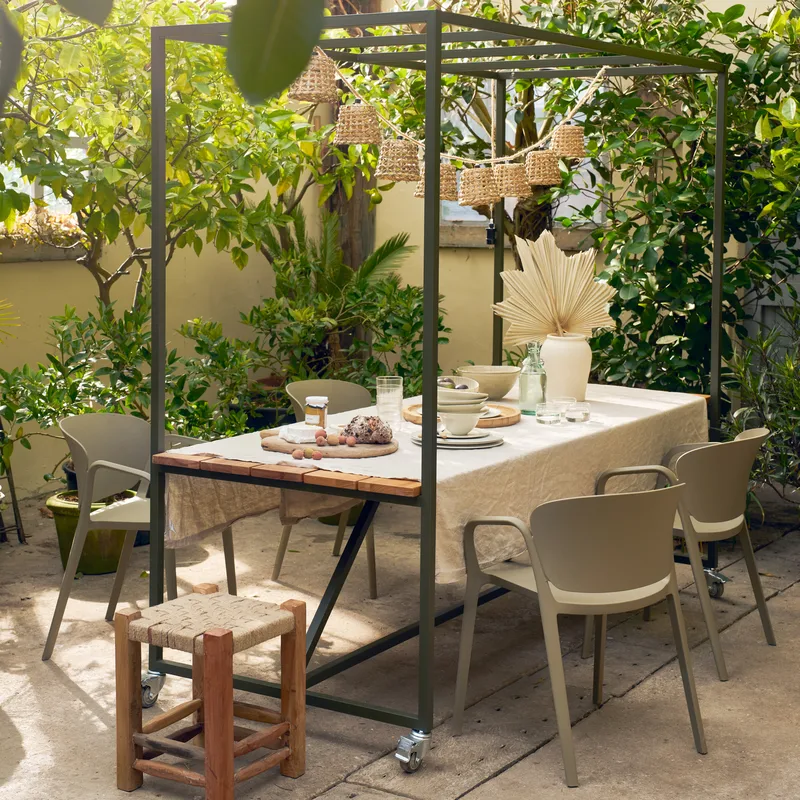 Spisestol Bent utendørs - Grønn - Hagemøbler - Balkong - Balkongmøbler - Balkongstoler