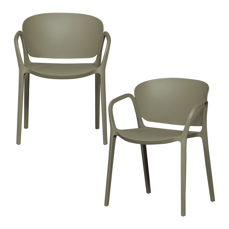 Spisestol Bent utendørs - Grønn - Hagemøbler - Balkong - Balkongmøbler - Balkongstoler