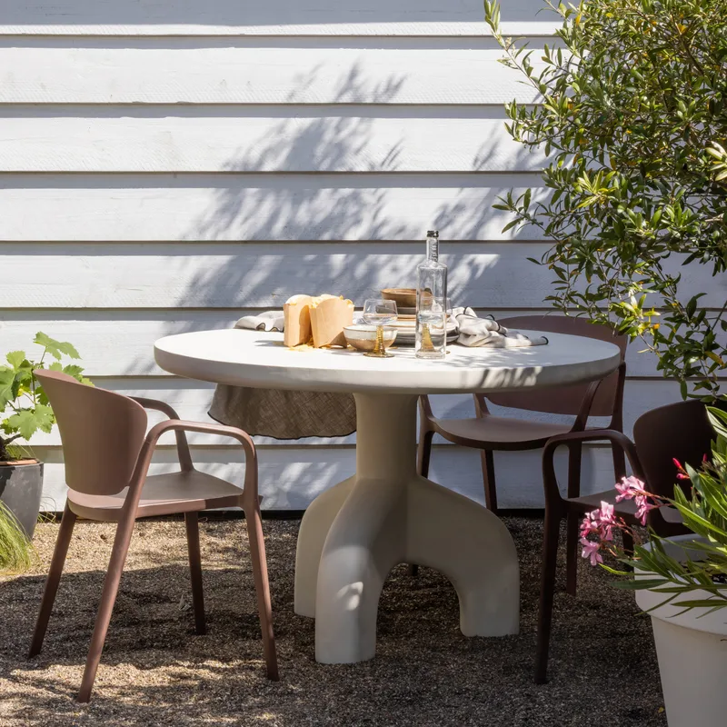 Spisestol Bent utendørs - Lakserosa - Hagemøbler - Balkong - Balkongmøbler - Balkongstoler