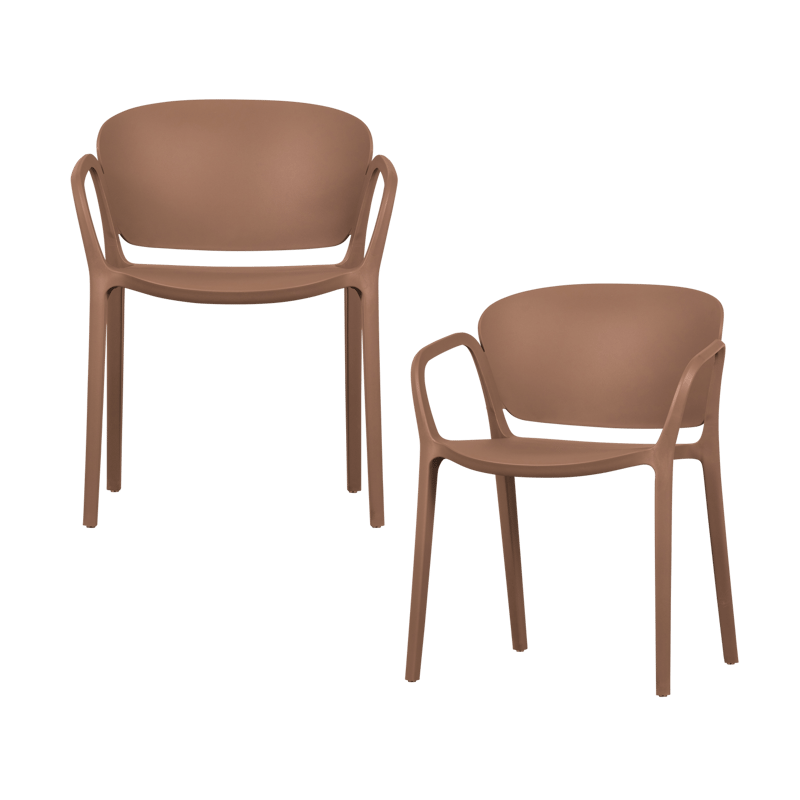 Spisestol Bent utendørs - Lakserosa - Hagemøbler - Balkong - Balkongmøbler - Balkongstoler