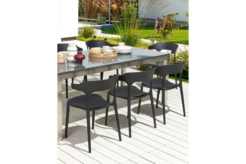 Squinzano Lenestol - Svart - Hagemøbler - Balkong - Balkongmøbler - Balkongstoler