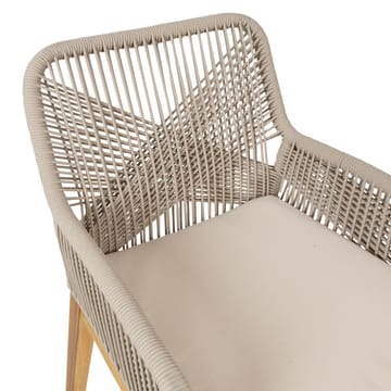 Stol HOME4YOU Florida 58x66x83 cm Akasie, beige - Beige - Hagemøbler - Balkong - Balkongmøbler - Balkongstoler