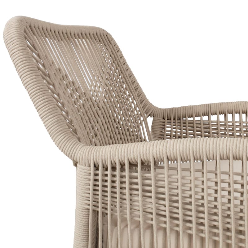 Stol HOME4YOU Florida 58x66x83 cm Akasie, beige - Beige - Hagemøbler - Balkong - Balkongmøbler - Balkongstoler