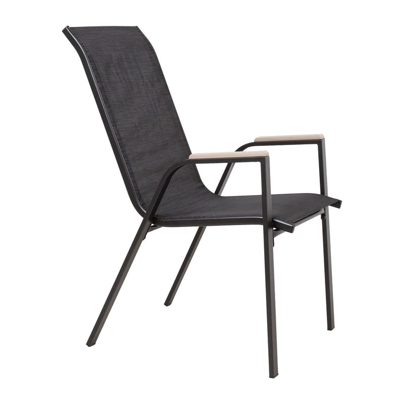 Stol HOME4YOU Galway svart - Svart - Hagemøbler - Balkong - Balkongmøbler - Balkongstoler