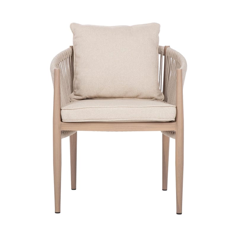 Stol HOME4YOU Medina 62x60x74 cm beige - Beige - Hagemøbler - Balkong - Balkongmøbler - Balkongstoler
