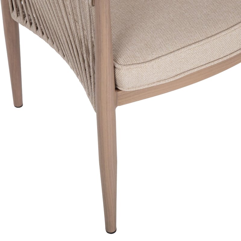 Stol HOME4YOU Medina 62x60x74 cm beige - Beige - Hagemøbler - Balkong - Balkongmøbler - Balkongstoler
