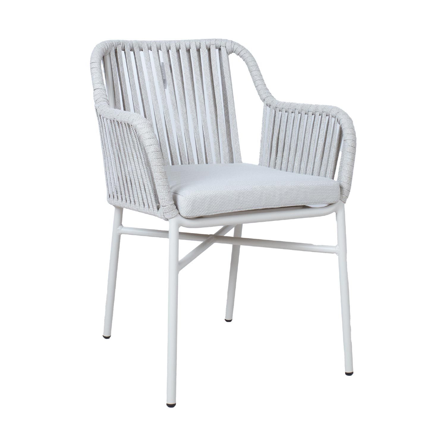 Stol HOME4YOU Melrose grå - Beige