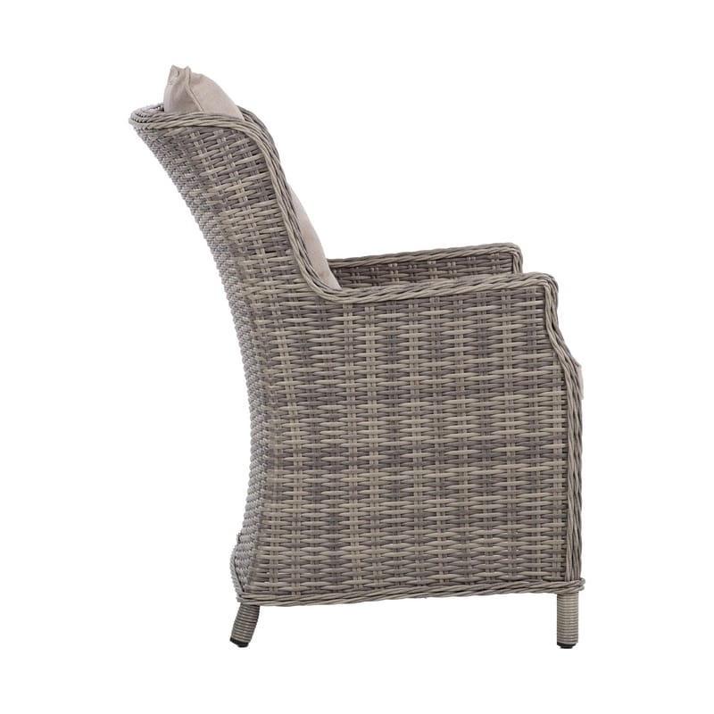 Stol HOME4YOU Trento Lysegrå - Lysegrå - Hagemøbler - Balkong - Balkongmøbler - Balkongstoler