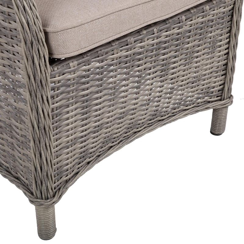 Stol HOME4YOU Trento Lysegrå - Lysegrå - Hagemøbler - Balkong - Balkongmøbler - Balkongstoler