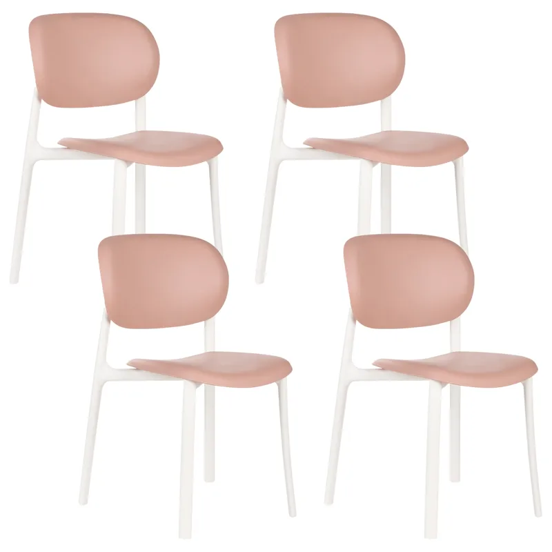 Stol utendørs Musano, Rosa/Hvit