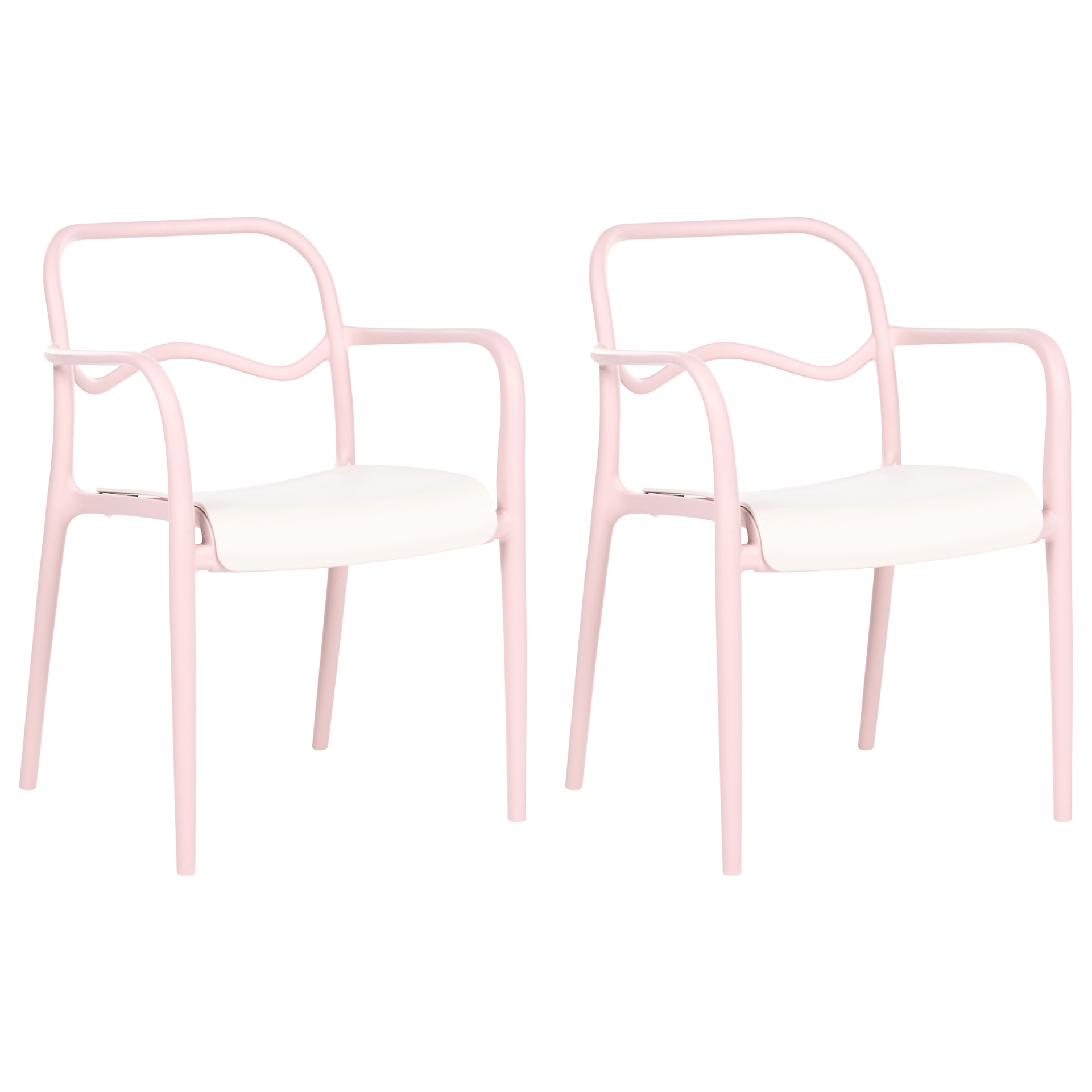 Stol utendørs Thasos - Rosa/Beige