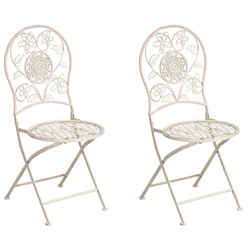 Stol utendørs Yaviza sammenleggbar, Beige