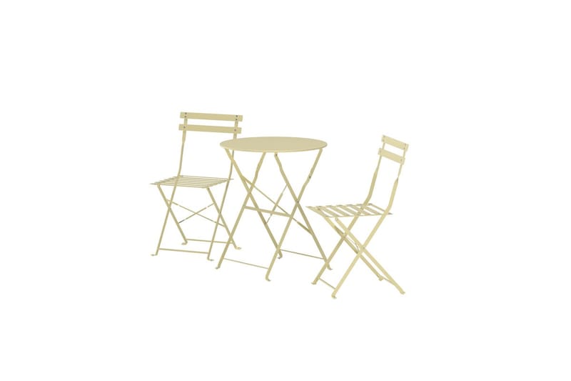 Tao kafégruppe utendørs - Lys gul - Hagemøbler - Balkong - Balkongmøbler - Balkonggrupper