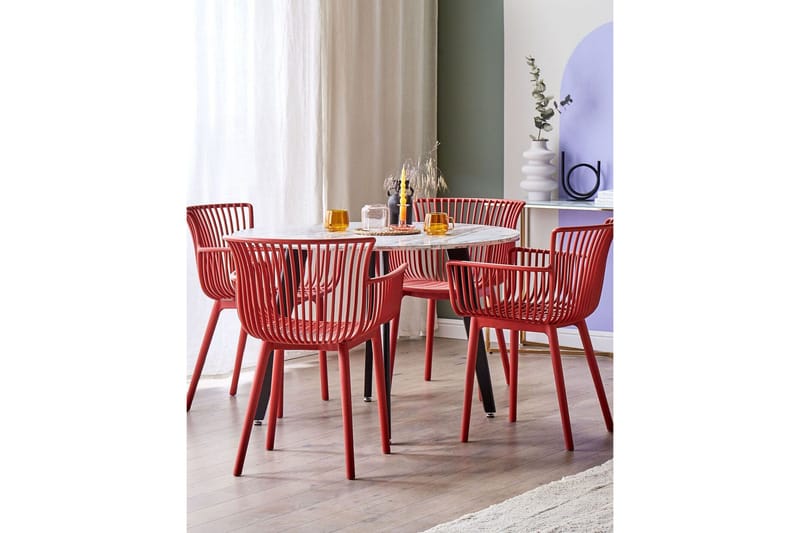 Taurisano Lenestol - Rød - Hagemøbler - Balkong - Balkongmøbler - Balkongstoler