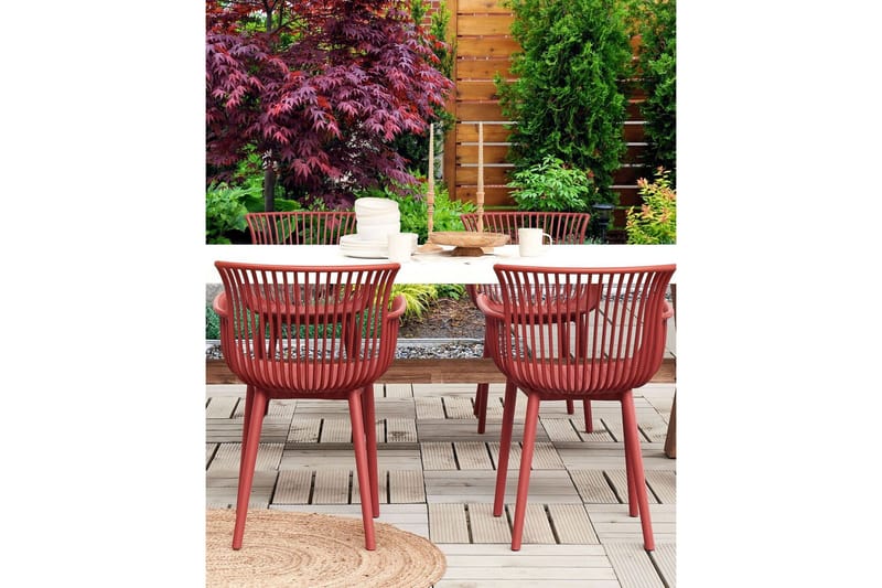 Taurisano Lenestol - Rød - Hagemøbler - Balkong - Balkongmøbler - Balkongstoler