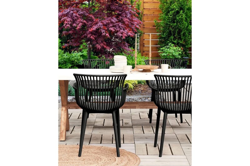 Taurisano Lenestol - Svart - Hagemøbler - Balkong - Balkongmøbler - Balkongstoler